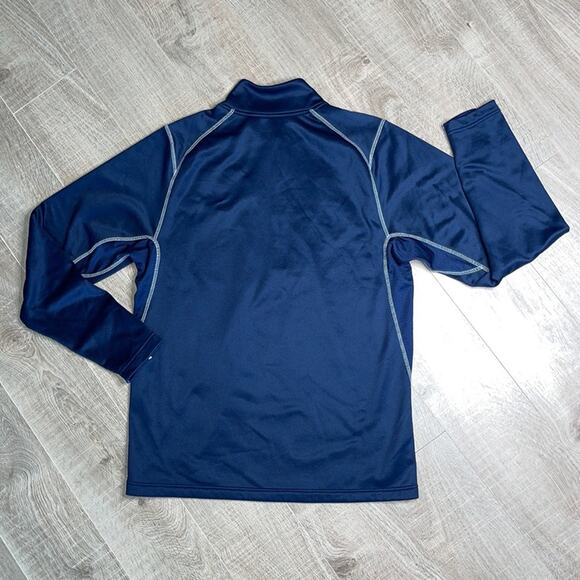 NIKE THERMA-FIT Blue ‘Dixie State’ Long Sleeve Pullover Shirt Men’s Size Medium - Picture 7 of 7